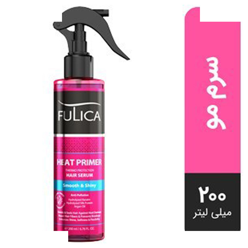اسپری محافظ حرارتی مو فولیکا مدل Heat Primer حجم 200 میلی لیتر