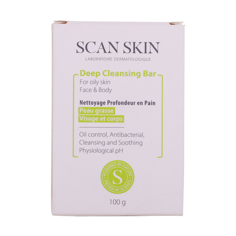 پن شستشو صورت و بدن اسکن اسکین مدل Deep Cleansing Bar مناسب پوست های چرب وزن 100 گرم پن شستشو صورت و بدن اسکن اسکین مدل Deep Cleansing Bar مناسب پوست های چرب وزن 100 گرم