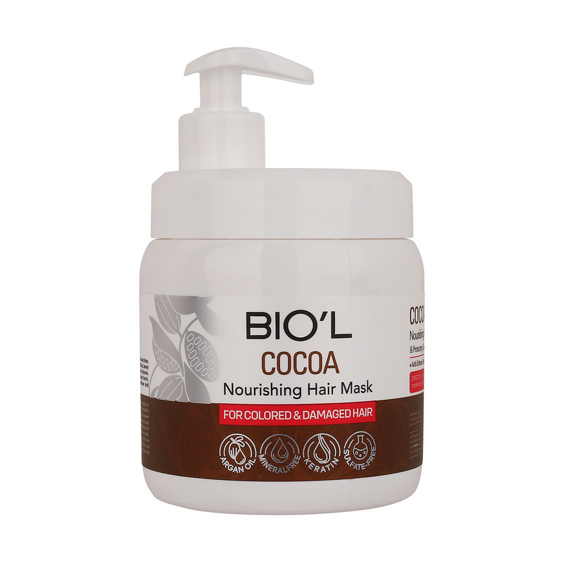 ماسک تقویت کننده مو بیول مدل Cocoa مناسب برای موهای آسیب دیده و رنگ شده حجم 500 میلی لیتر ماسک تقویت کننده مو بیول مدل Cocoa مناسب برای موهای آسیب دیده و رنگ شده حجم 500 میلی لیتر
