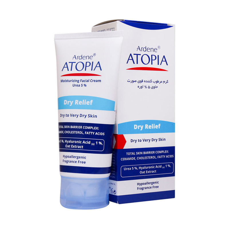 کرم مرطوبکننده صورت آردن آتوپیا مدل Dry Relief حجم 50 میلیلیتر کرم مرطوبکننده صورت آردن آتوپیا مدل Dry Relief حجم 50 میلیلیتر