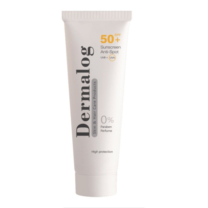کرم ضد آفتاب بیرنگ درمالوگ SPF 50 مدل anti spot مناسب انواع پوست با حجم 50 میلی لیتر کرم ضد آفتاب بیرنگ درمالوگ SPF 50 مدل anti spot مناسب انواع پوست با حجم 50 میلی لیتر