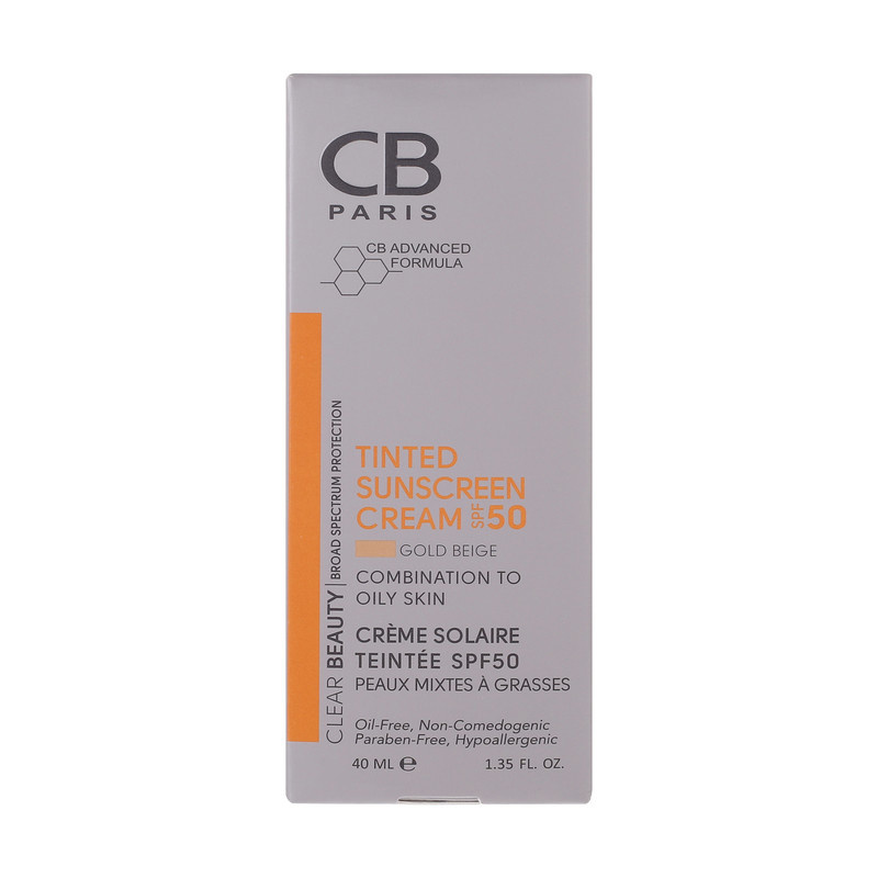 کرم ضد آفتاب رنگی سی بی پاریس SPF 50 مدل 01 مناسب پوست های چرب حجم 40 میلیلیتر کرم ضد آفتاب رنگی سی بی پاریس SPF 50 مدل 01 مناسب پوست های چرب حجم 40 میلیلیتر