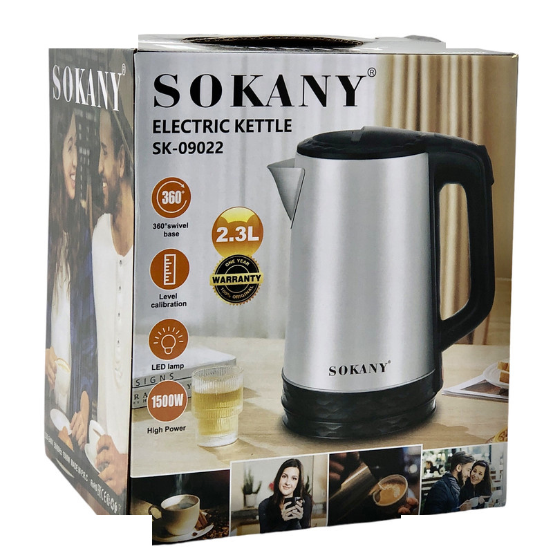 کتری برقی سوکانی مدل SK-09022 گنجایش 2.3 لیتر کتری برقی سوکانی مدل SK-09022 گنجایش 2.3 لیتر