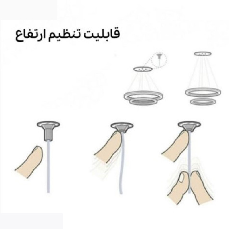 لوستر 2 شعله نور از ما رشکان مدل PARVANEH.3LINE لوستر 2 شعله نور از ما رشکان مدل PARVANEH.3LINE