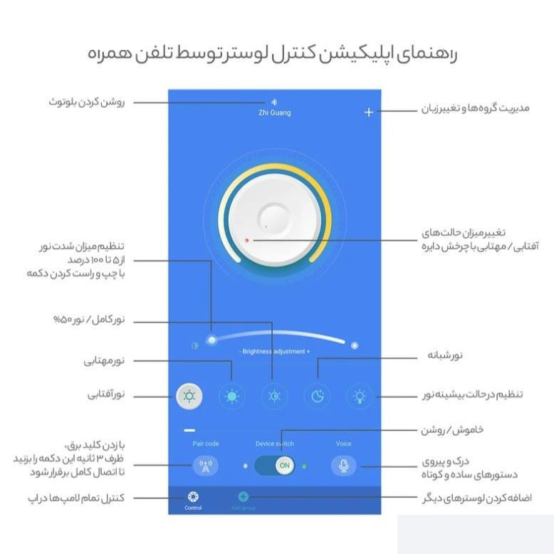 لوستر آویزمدرن نورازما رشکان مدل tudeli/circle