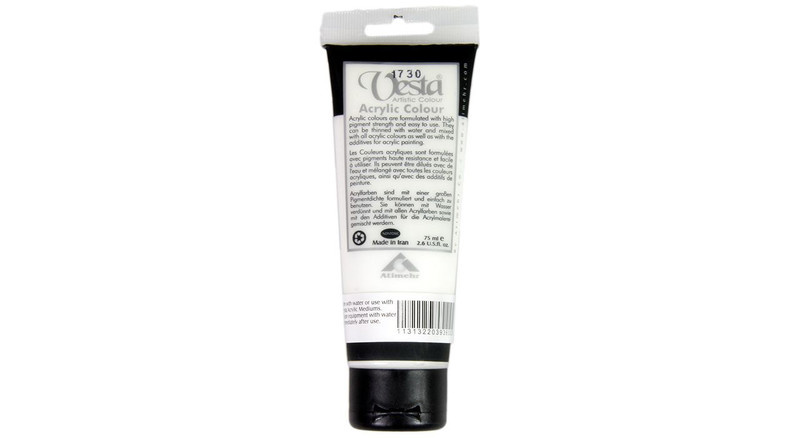 رنگ اکریلیک وستا مدل 40 Titanium White حجم 75 میلی لیتر رنگ اکریلیک وستا مدل 40 Titanium White حجم 75 میلی لیتر