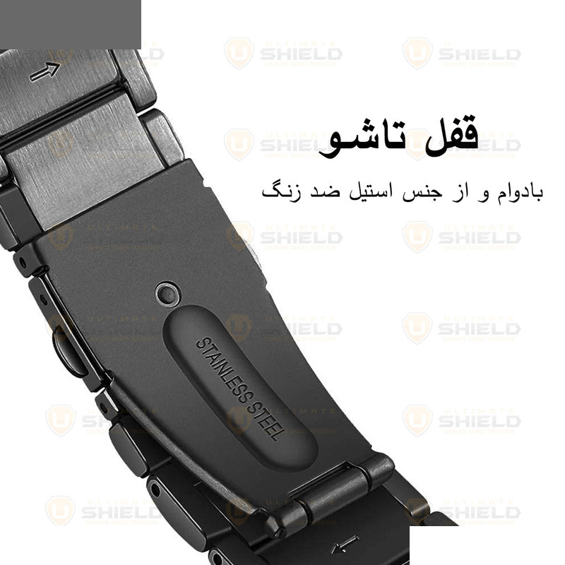 بند آلتیمیت شیلد مدل 3Row TW مناسب برای ساعت هوشمند سامسونگ Galaxy Gear S3 / Watch 3 45mm / Watch 46mm / S3 Frontier / S3 Classic Gear 2 R380 بند آلتیمیت شیلد مدل 3Row TW مناسب برای ساعت هوشمند سامسونگ Galaxy Gear S3 / Watch 3 45mm / Watch 46mm / S3 Frontier / S3 Classic Gear 2 R380