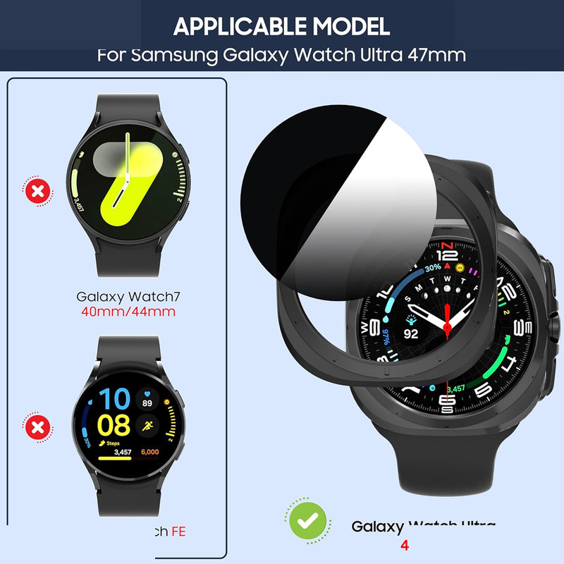 کاور ام گلس مدل Privacy Case MG مناسب برای ساعت هوشمند سامسونگ Galaxy Watch 7 Ultra 47mm کاور ام گلس مدل Privacy Case MG مناسب برای ساعت هوشمند سامسونگ Galaxy Watch 7 Ultra 47mm