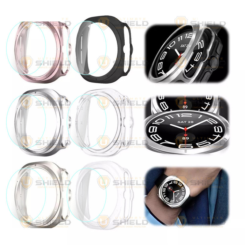 کاور آلتیمیت شیلد مدل PC Bumper UL مناسب برای ساعت هوشمند سامسونگ Galaxy Watch 7 Ultra 47mm به همراه محافظ صفحه نمایش کاور آلتیمیت شیلد مدل PC Bumper UL مناسب برای ساعت هوشمند سامسونگ Galaxy Watch 7 Ultra 47mm به همراه محافظ صفحه نمایش
