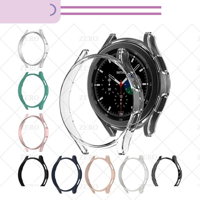 کاور زیرو مدل PC-Bump-ZR مناسب برای ساعت هوشمند سامسونگ Galaxy Watch 4 Classic 46mm به همراه محافظ صفحه نمایش