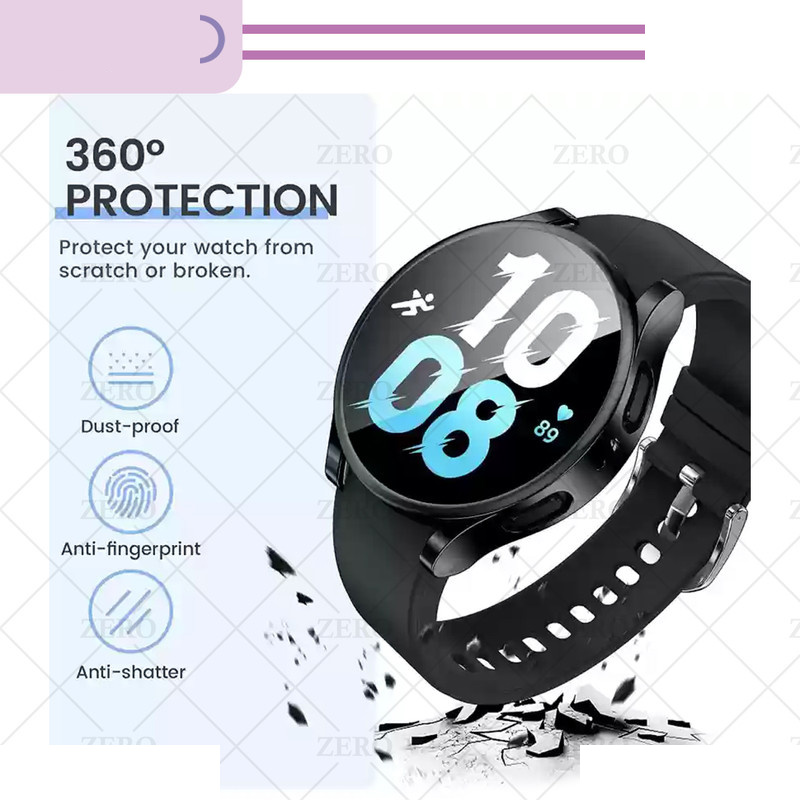کاور زیرو مدل PC-Bumper-ZR مناسب برای ساعت هوشمند سامسونگ Galaxy Watch 5 40mm به همراه محافظ صفحه نمایش