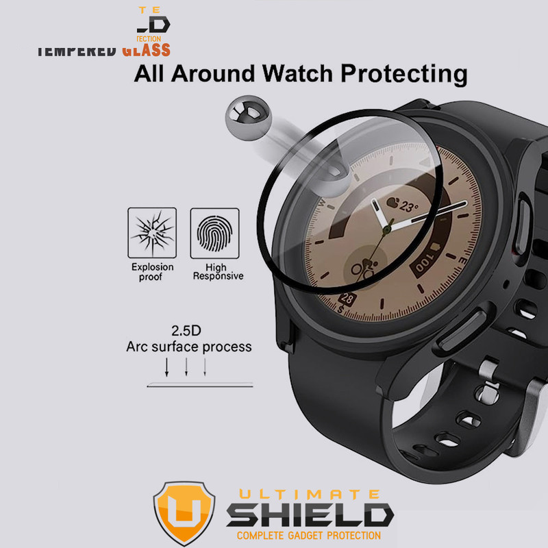 کاور آلتیمیت شیلد مدل UL-360 مناسب برای ساعت هوشمند سامسونگ Galaxy Watch 5 40mm به همراه محافظ صفحه نمایش کاور آلتیمیت شیلد مدل UL-360 مناسب برای ساعت هوشمند سامسونگ Galaxy Watch 5 40mm به همراه محافظ صفحه نمایش