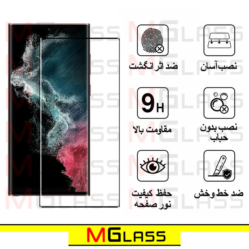 کاور ام گلس مدل Clear-MGL مناسب برای گوشی موبایل سامسونگ Galaxy S24 Ultra 5G به همراه محافظ صفحه نمایش گوشی کاور ام گلس مدل Clear-MGL مناسب برای گوشی موبایل سامسونگ Galaxy S24 Ultra 5G به همراه محافظ صفحه نمایش گوشی