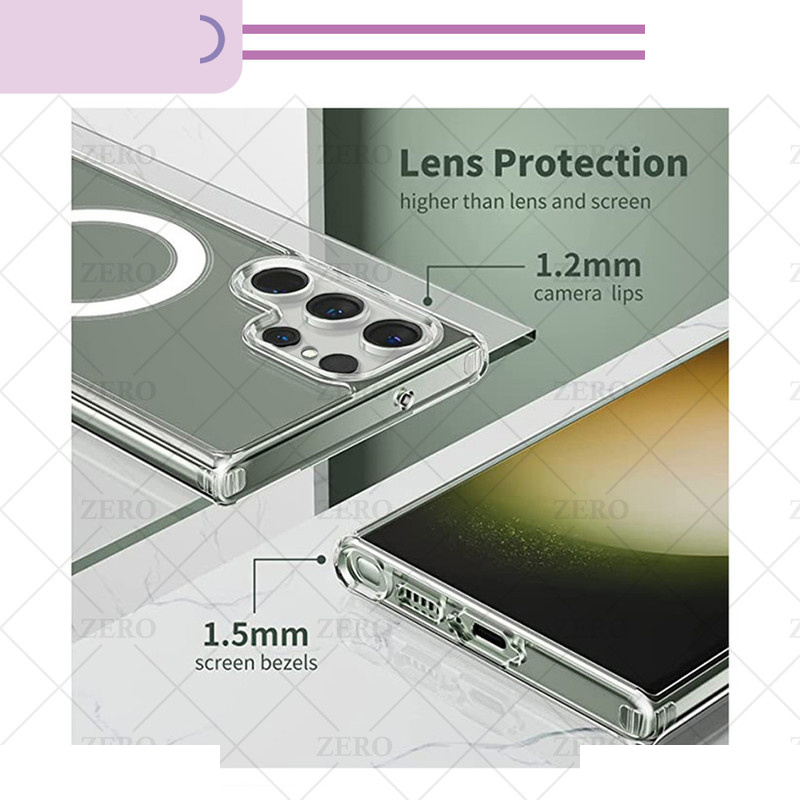 کاور زیرو مدل Clear Magsafe مناسب برای گوشی موبایل سامسونگ Galaxy S23 Ultra کاور زیرو مدل Clear Magsafe مناسب برای گوشی موبایل سامسونگ Galaxy S23 Ultra