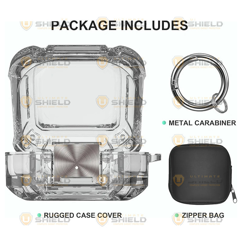 کاور آلتیمیت شیلد مدل Translucent-UL مناسب برای کیس سامسونگ Galaxy Buds FE کاور آلتیمیت شیلد مدل Translucent-UL مناسب برای کیس سامسونگ Galaxy Buds FE