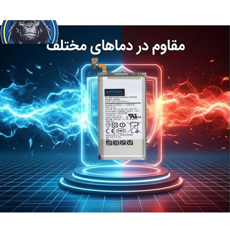 باتری موبایل اپیکوی مدل Gorillong Irj ظرفیت 3300 میلی آمپر ساعت سازگار با گوشی موبایل سامسونگ Galaxy Note 8 باتری موبایل اپیکوی مدل Gorillong Irj ظرفیت 3300 میلی آمپر ساعت سازگار با گوشی موبایل سامسونگ Galaxy Note 8