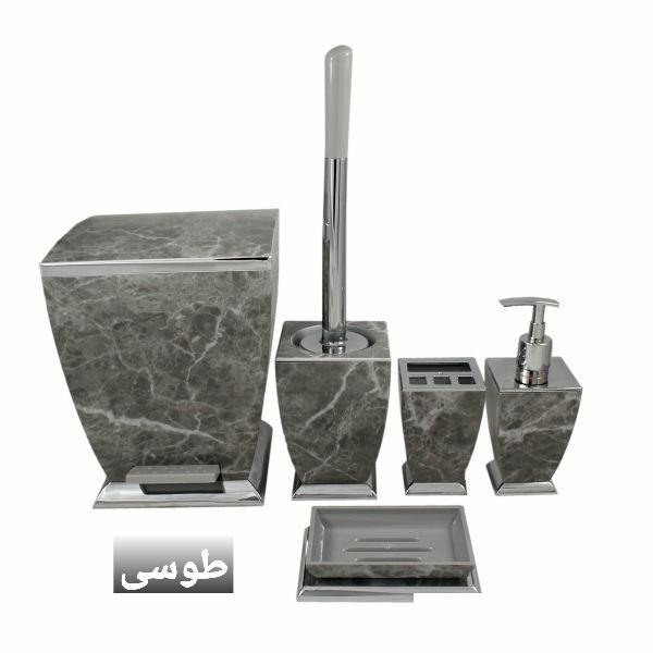 ست سرویس بهداشتی 5 پارچه هارمونی مدل اوا طرح سنگ 123 ست سرویس بهداشتی 5 پارچه هارمونی مدل اوا طرح سنگ 123