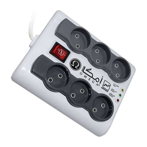 چندراهی برق امگا کد 6-5m طول سیم 5 متر چندراهی برق امگا کد 6-5m طول سیم 5 متر