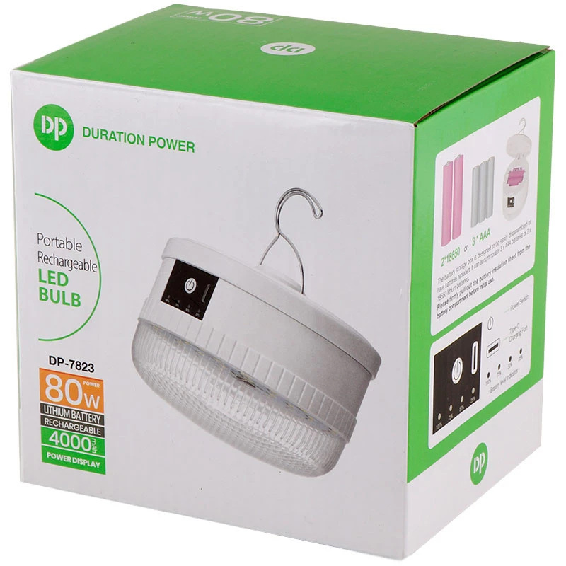 لامپ اضطراری شارژی 80 وات دی پی مدل wDP.LED Light DP-7823 w80 لامپ اضطراری شارژی 80 وات دی پی مدل wDP.LED Light DP-7823 w80
