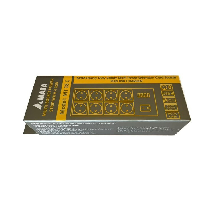 شارژر و چند راهی برق ماتا کد MT 18 C شارژر و چند راهی برق ماتا کد MT 18 C