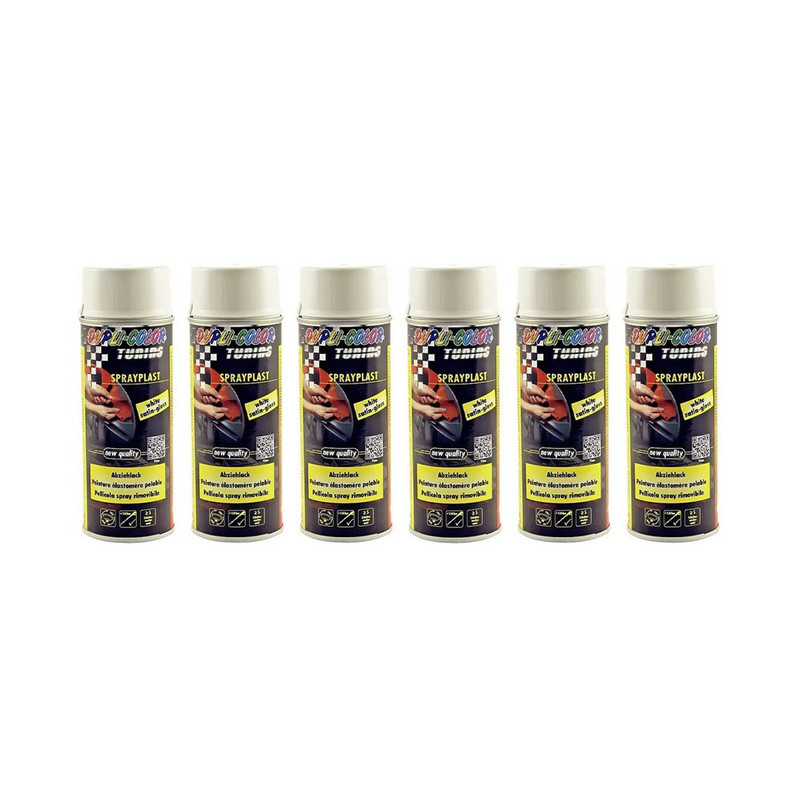 اسپری رنگ رینگ پلاست سفید دوپلی کالر مدل sprayplast حجم 400 میلی لیتر مجموعه 6 عددی اسپری رنگ رینگ پلاست سفید دوپلی کالر مدل sprayplast حجم 400 میلی لیتر مجموعه 6 عددی