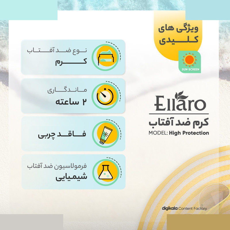 کرم ضد آفتاب رنگی الارو SPF30 مدل High Protection حجم 40 میلی لیتر کرم ضد آفتاب رنگی الارو SPF30 مدل High Protection حجم 40 میلی لیتر