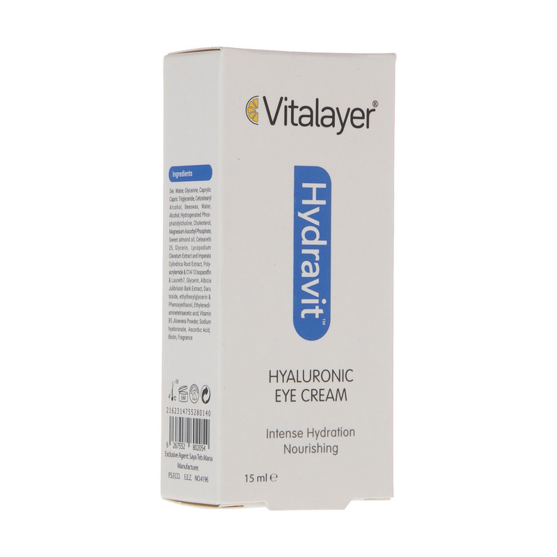 کرم دور چشم ویتالیر مدل Hydravit حجم 15 میلی لیتر کرم دور چشم ویتالیر مدل Hydravit حجم 15 میلی لیتر
