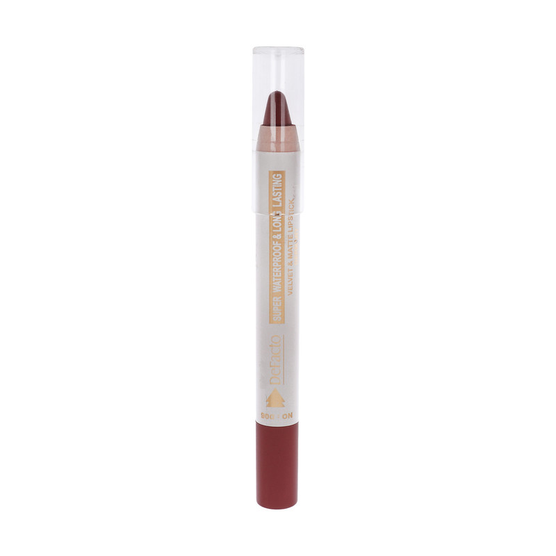 رژ لب مدادی مات دیفکتو مدل Waterproof شماره 6 رژ لب مدادی مات دیفکتو مدل Waterproof شماره 6