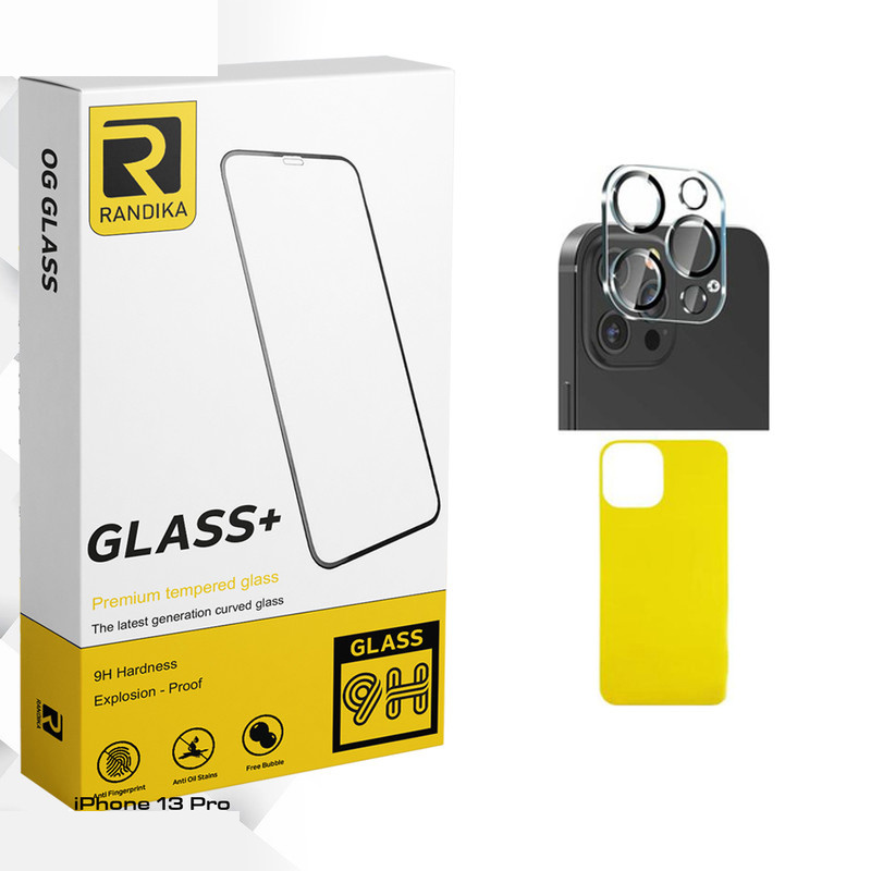 محافظ پشت گوشی راندیکا مدل Randika Glass FLL مناسب برای گوشی موبایل اپل iPhone 13 Pro به همراه محافظ لنز دوربین محافظ پشت گوشی راندیکا مدل Randika Glass FLL مناسب برای گوشی موبایل اپل iPhone 13 Pro به همراه محافظ لنز دوربین