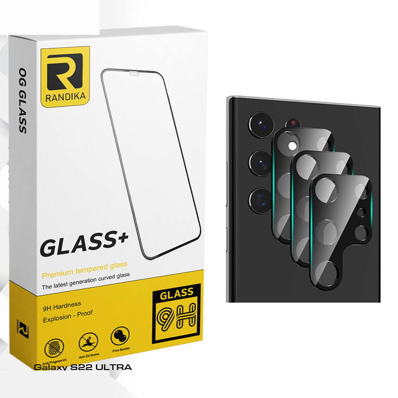 محافظ لنز گوشی راندیکا مدل Randika Glass SFLL مناسب برای گوشی موبایل سامسونگ Galaxy S22 ULTRA بسته سه عددی محافظ لنز گوشی راندیکا مدل Randika Glass SFLL مناسب برای گوشی موبایل سامسونگ Galaxy S22 ULTRA بسته سه عددی