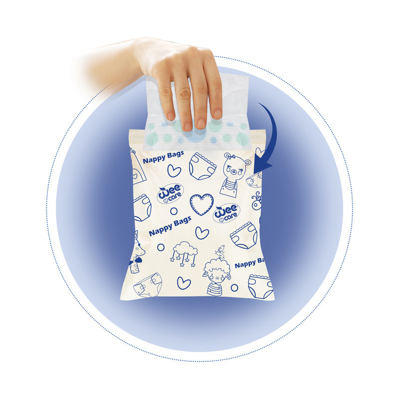 کیسه بهداشتی پوشک وی کر مدل Nappy Bags بسته 24 عددی کیسه بهداشتی پوشک وی کر مدل Nappy Bags بسته 24 عددی
