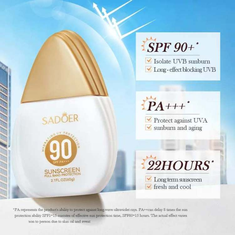 کرم ضد آفتاب سادور مدل HYDRATING وزن 60 گرم