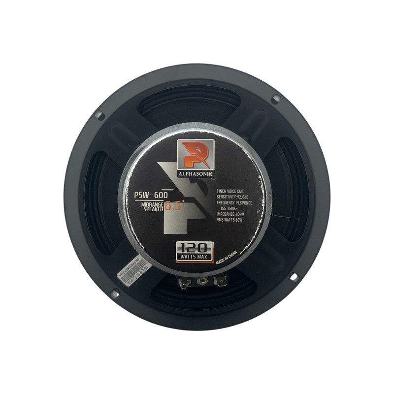 میدرنج درب جلو راست خودرو آلفاسونیک مدل PSW-600 سایز 6.5 اینچ بسته دو عددی