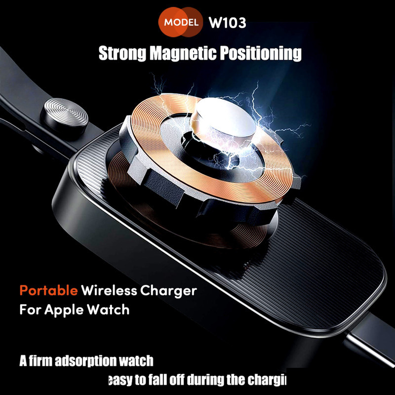 شارژر پرتابل ساعت هوشمند کربی مدل W103 مناسب برای Apple Watch شارژر پرتابل ساعت هوشمند کربی مدل W103 مناسب برای Apple Watch