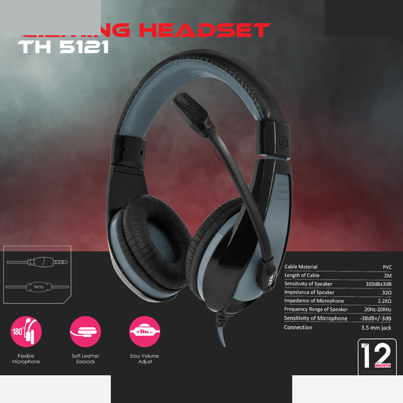 هدست مخصوص بازی تسکو مدل TH5121 هدست مخصوص بازی تسکو مدل TH5121