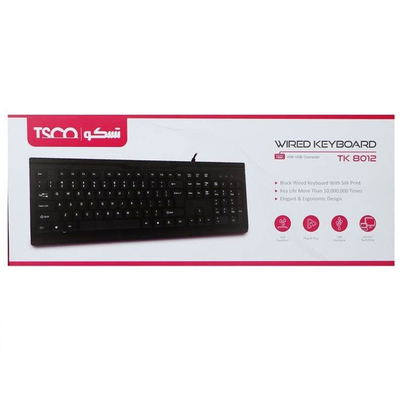 کیبورد و ماوس بی سیم تسکو مدل TKM 7019W کیبورد و ماوس بی سیم تسکو مدل TKM 7019W