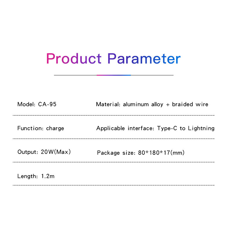 کابل تایپ سی به لایتنینگ یسیدو مدل CA95 20W طول 1.2 متر کابل تایپ سی به لایتنینگ یسیدو مدل CA95 20W طول 1.2 متر