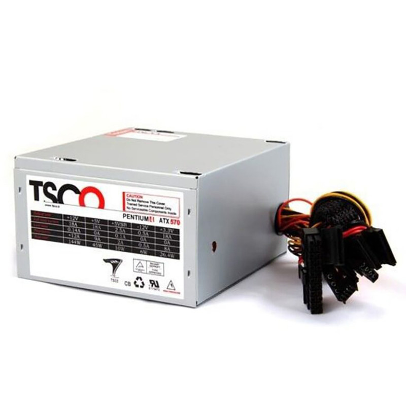 منبع تغذیه کامپیوتر 230 وات تسکو مدل TP 570N منبع تغذیه کامپیوتر 230 وات تسکو مدل TP 570N