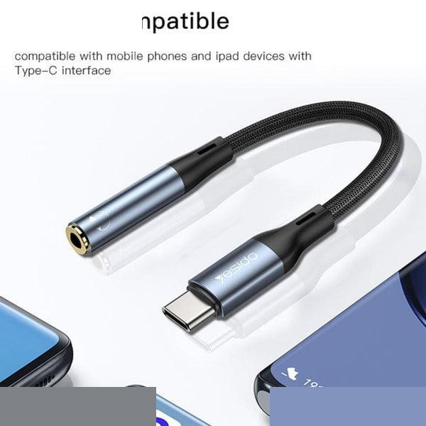 مبدل USB-C به جک 3.5 میلی متری یسیدو مدل YAU-38 مبدل USB-C به جک 3.5 میلی متری یسیدو مدل YAU-38