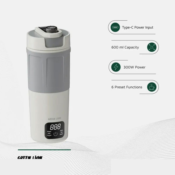کتری برقی گرین لاین مدل GNKTLNGEKWH گنجایش 0.6 لیتر کتری برقی گرین لاین مدل GNKTLNGEKWH گنجایش 0.6 لیتر
