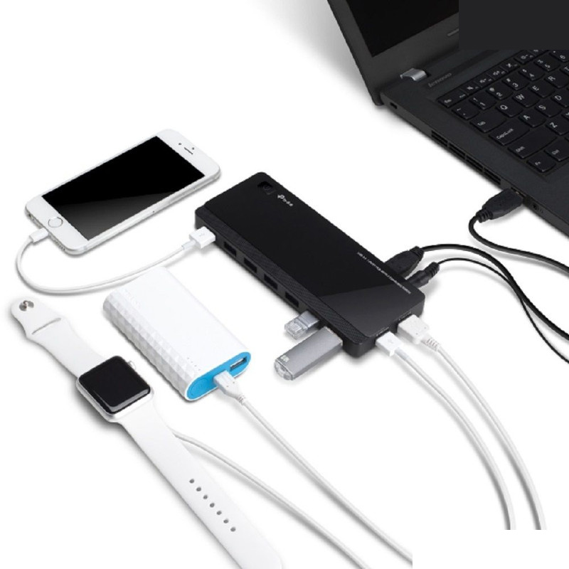 هاب 7 پورت USB 3.0 تی پی-لینک مدل UH720 هاب 7 پورت USB 3.0 تی پی-لینک مدل UH720
