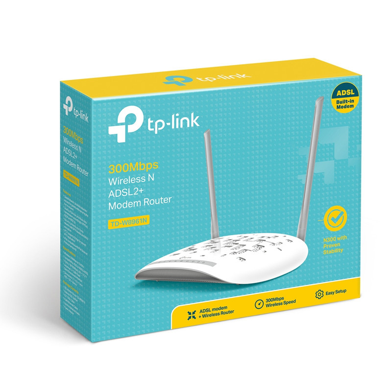 مودم روتر بیسیم ADSL2 Plus تی پی-لینک مدل W8961N مودم روتر بیسیم ADSL2 Plus تی پی-لینک مدل W8961N
