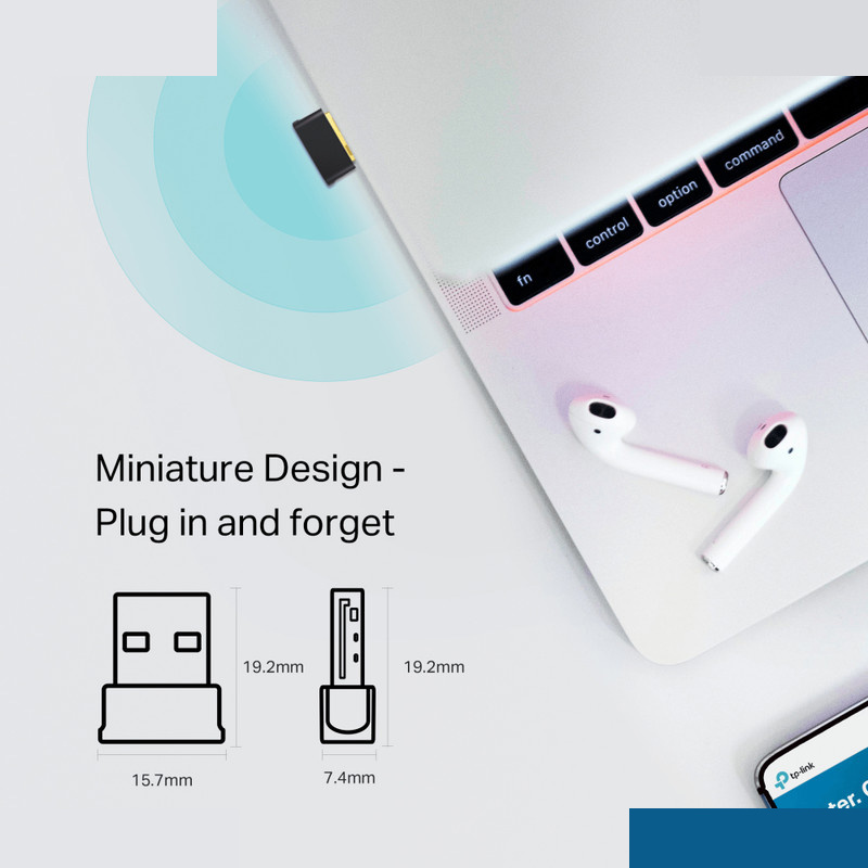 کارت شبکه USB تی پی-لینک مدل Archer T2UB Nano کارت شبکه USB تی پی-لینک مدل Archer T2UB Nano