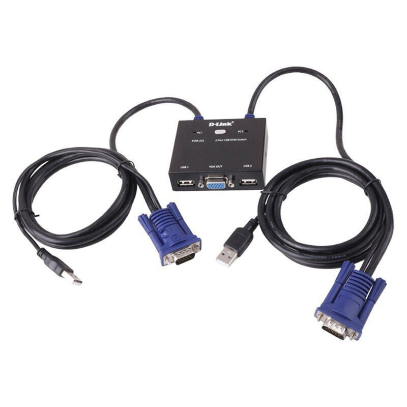 سوییچ 2 پورت USB KVM دی-لینک مدل KVM-222 سوییچ 2 پورت USB KVM دی-لینک مدل KVM-222