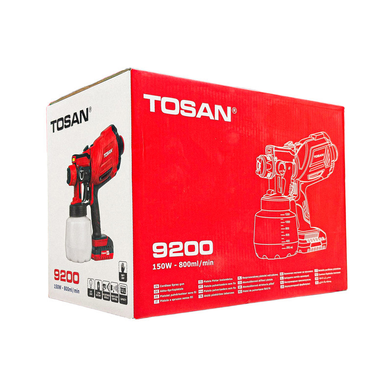 پیستوله رنگ پاش شارژی توسن مدل 9200 پیستوله رنگ پاش شارژی توسن مدل 9200