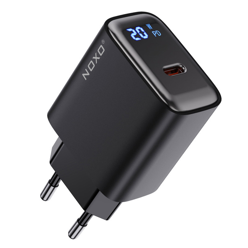 شارژر دیواری 20 وات نوکسو مدل CHN-5 به همراه کابل USB-C / لایتنینگ شارژر دیواری 20 وات نوکسو مدل CHN-5 به همراه کابل USB-C / لایتنینگ