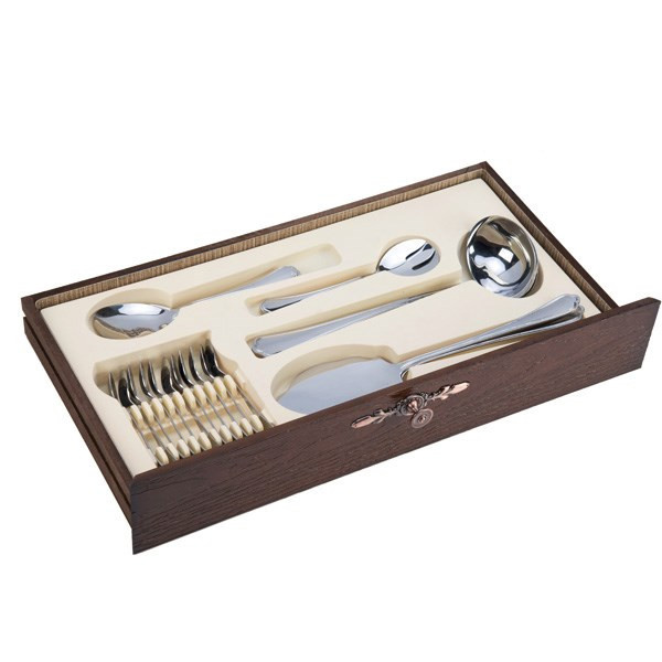 سرویس قاشق و چنگال 116 پارچه ناب استیل مدل Venice سرویس قاشق و چنگال 116 پارچه ناب استیل مدل Venice