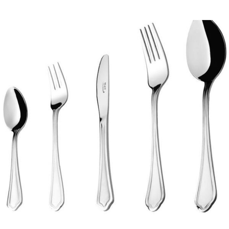 سرویس قاشق و چنگال 86 پارچه ناب استیل مدل ونیز سرویس قاشق و چنگال 86 پارچه ناب استیل مدل ونیز