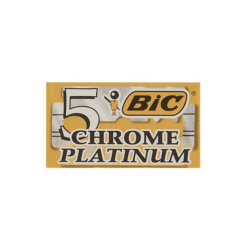 تیغ یدک سنتی بیک مدل Platinum Chromium Double Edge مجموعه 6 عددی تیغ یدک سنتی بیک مدل Platinum Chromium Double Edge مجموعه 6 عددی