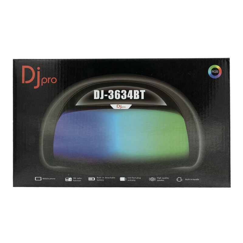 اسپیکر بلوتوثی قابل حمل دی جی پرو مدل DJ-3634BT